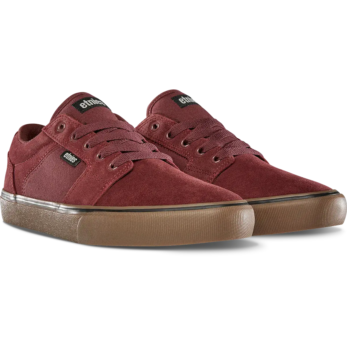 Etnies Men's Barge Ls Burgundy/Gum Shoes