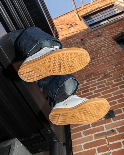 Emerica Mens Heritic White Gum Shoes