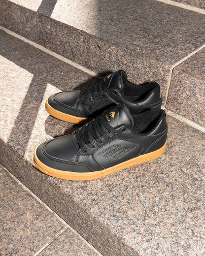 Emerica Mens Heritic Black Gum Shoes