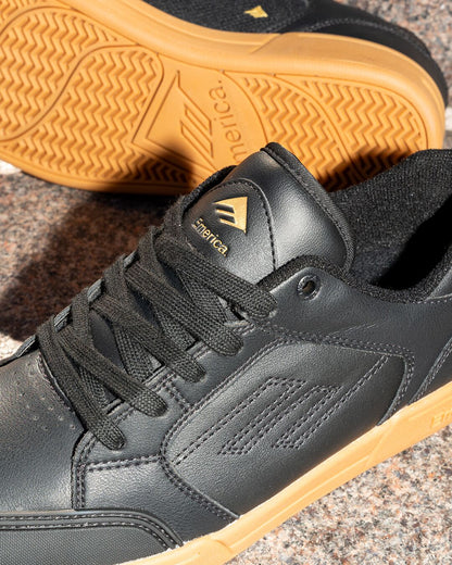 Emerica Mens Heritic Black Gum Shoes