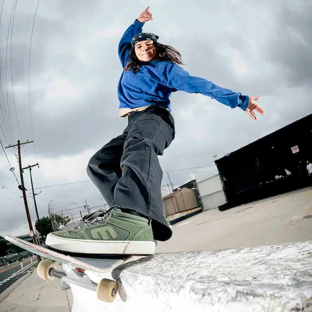 Etnies Men's Windrow Vulc Mid X Fabiana Delfino Green Shoes