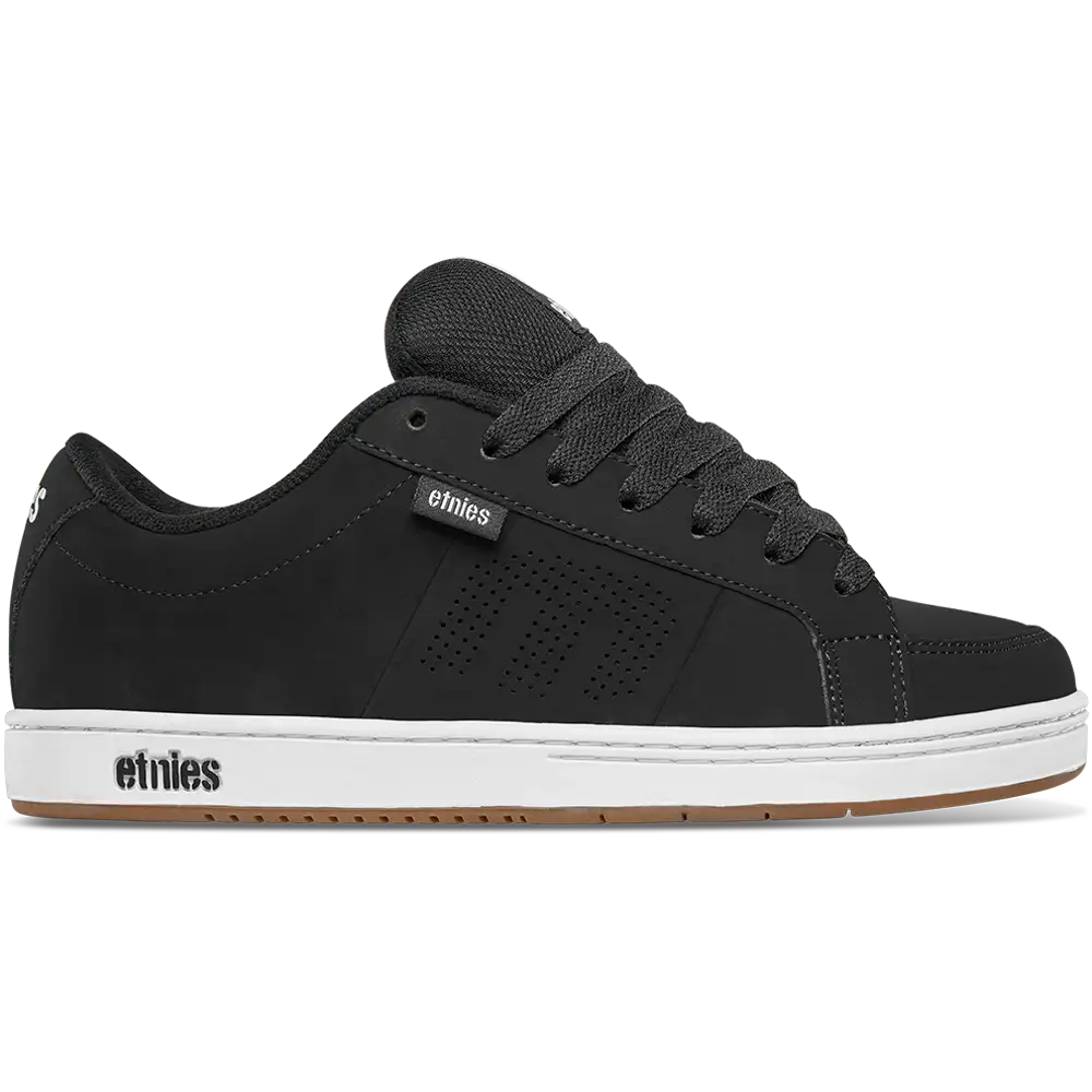 Etnies Mens Kingpin Black White Gum Shoes