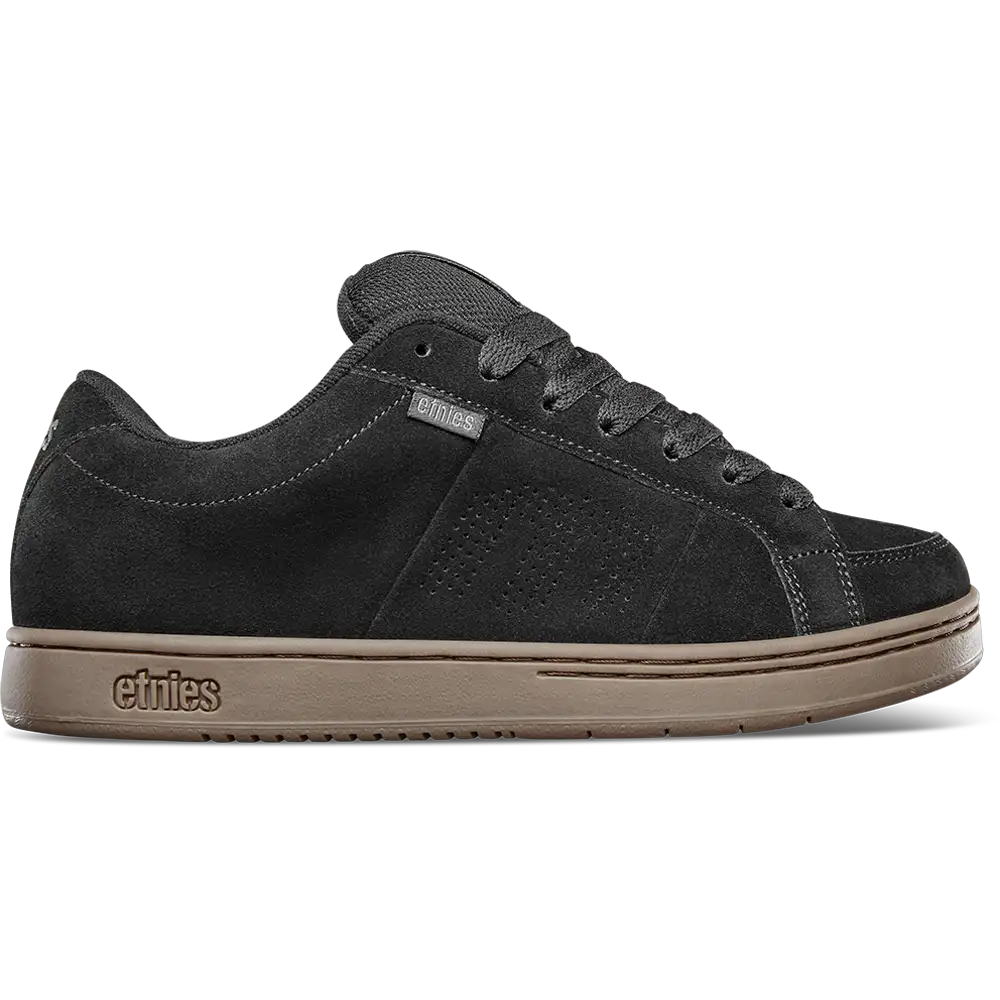 Etnies Mens Kingpin Black Dark Grey Gum Shoes