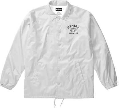 Etnies Men's Slb Coach Jacket White/White Sweatshirt