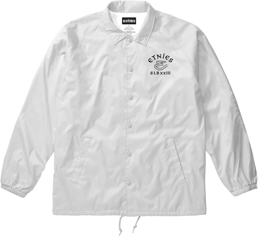 Etnies Men's Slb Coach Jacket White/White Sweatshirt