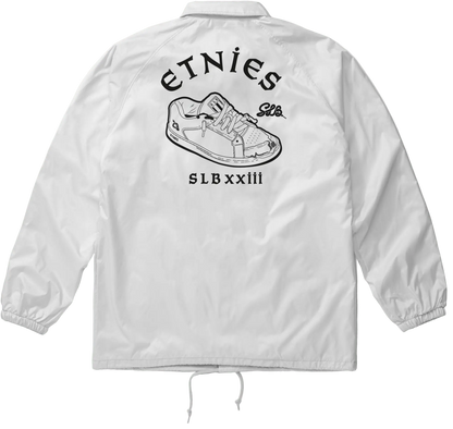 Etnies Men's Slb Coach Jacket White/White Sweatshirt