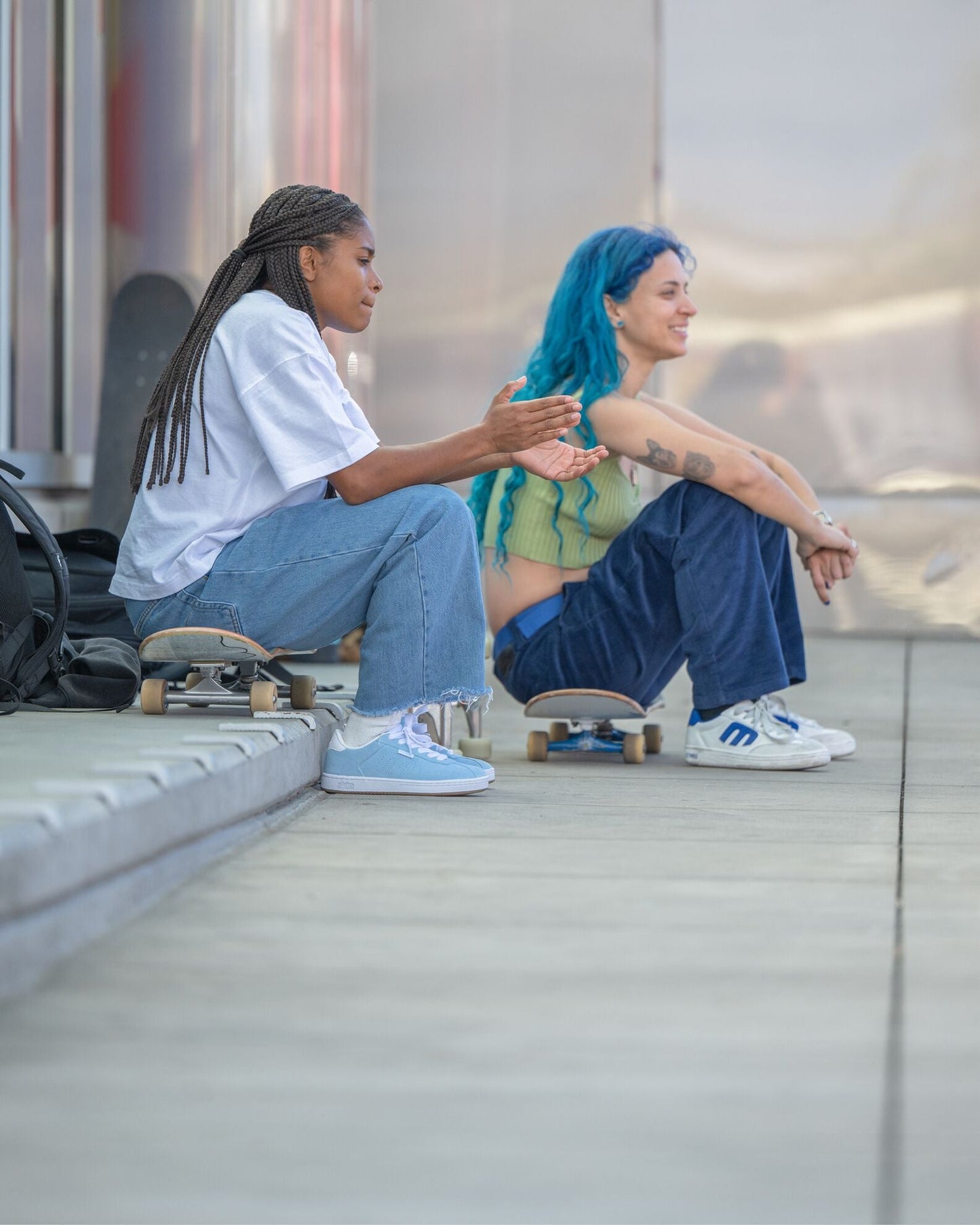 Etnies Mens Locut White Blue Shoes