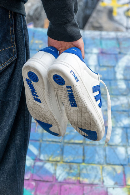Etnies Mens Locut White Blue Shoes