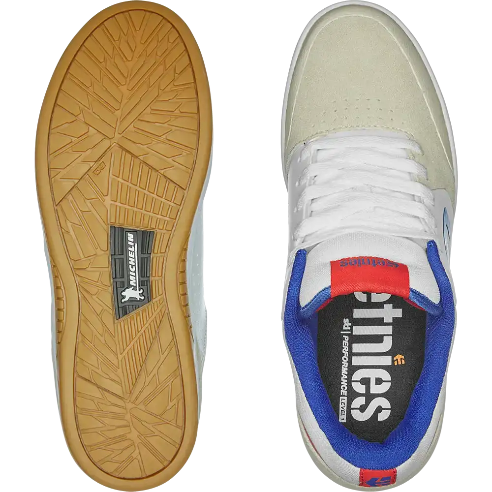 Etnies Mens Marana Michelin White Blue Red Shoes