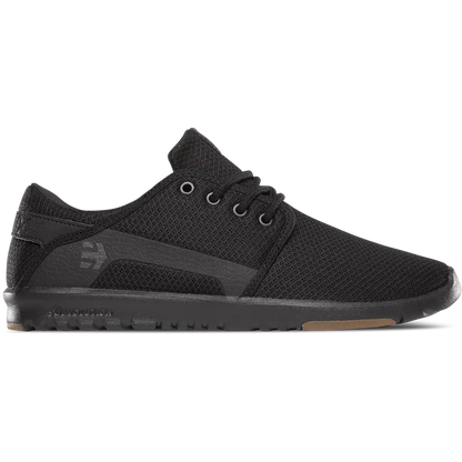 Etnies Mens Scout Black Black Gum Shoes