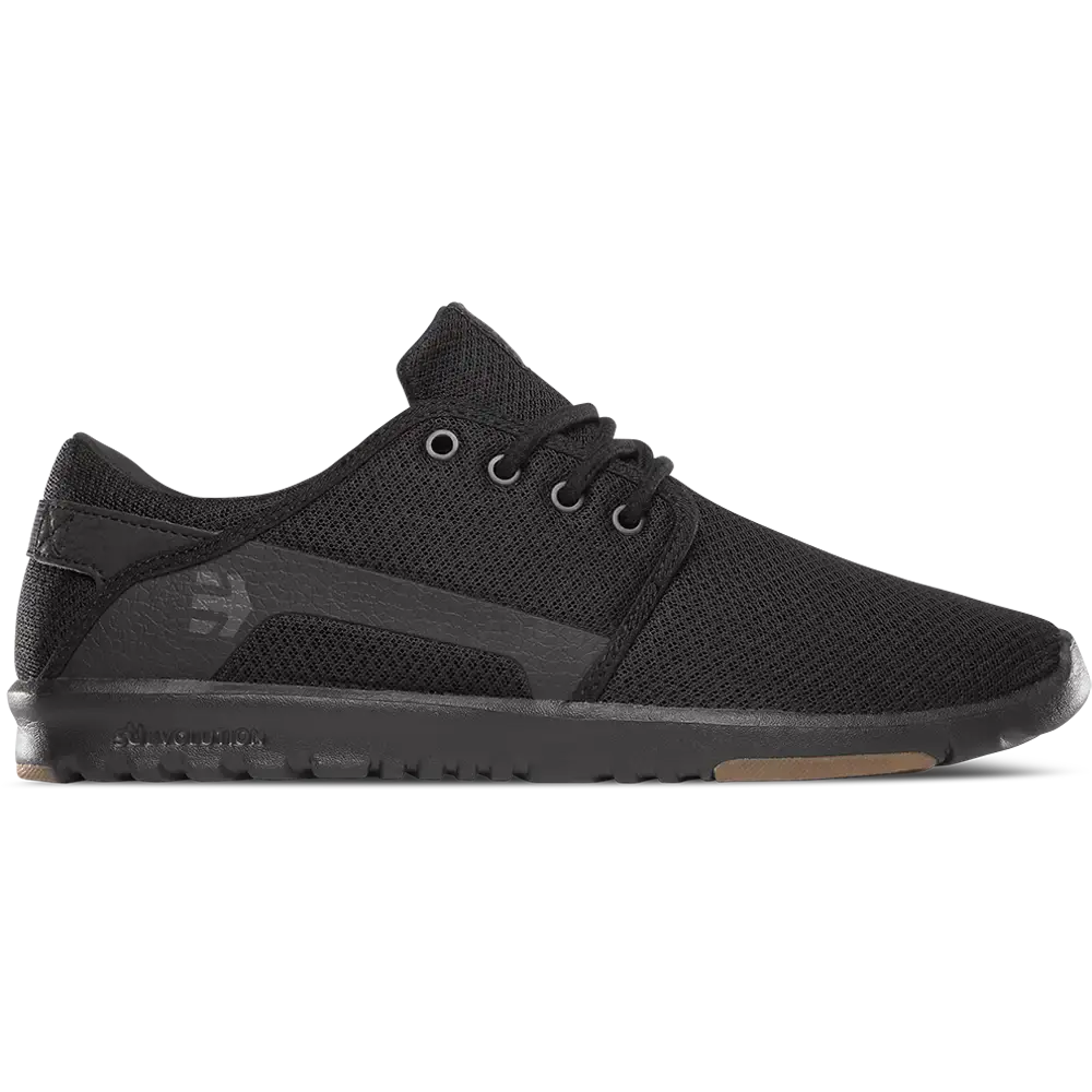 Etnies Men's Scout Black/Black/Gum Shoes