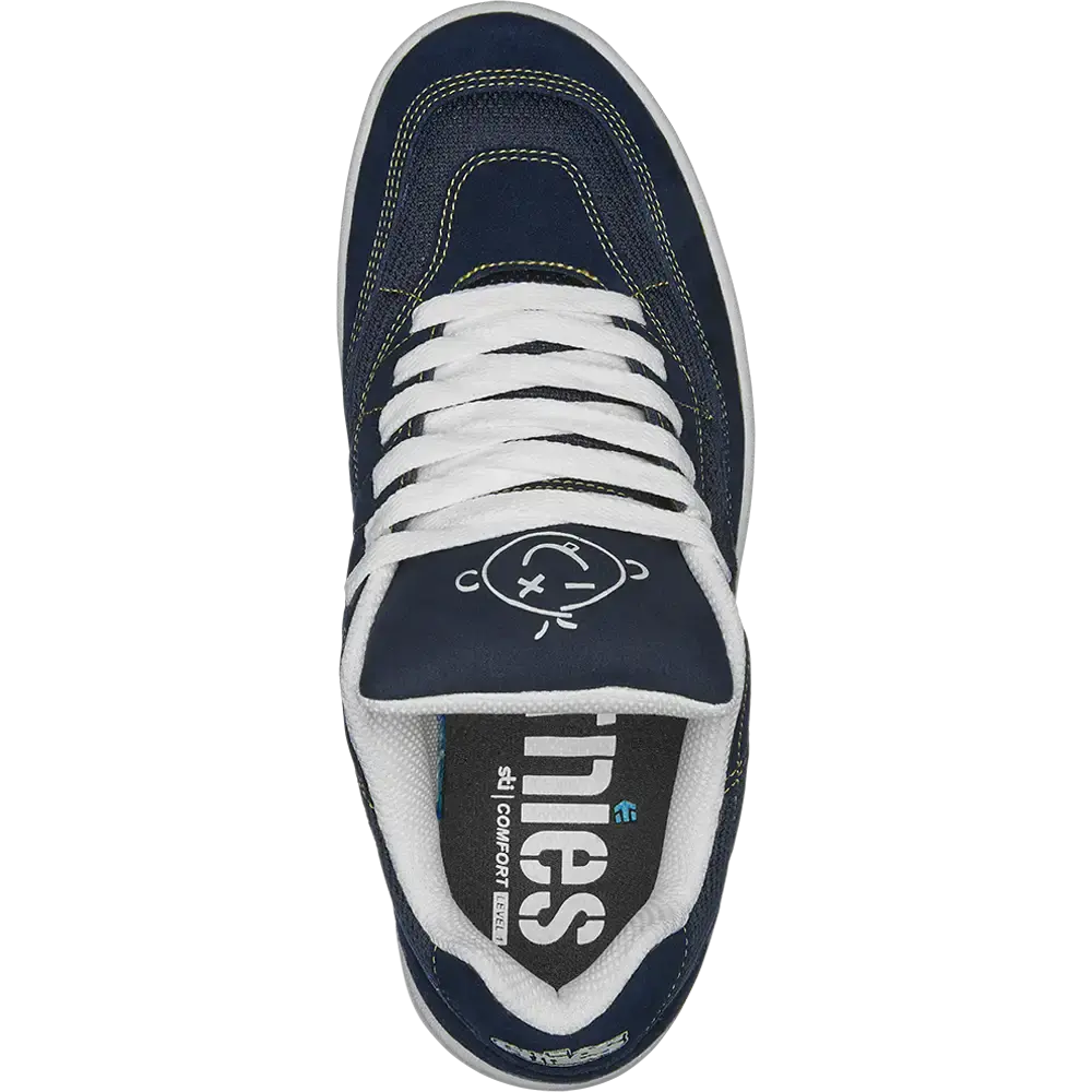 Etnies Men's Snake Navy/White/Yellow Shoes