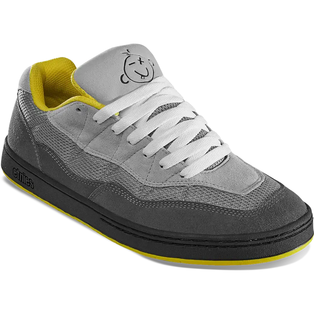 Etnies Men's Snake Grey/Grey/Yellow Shoes