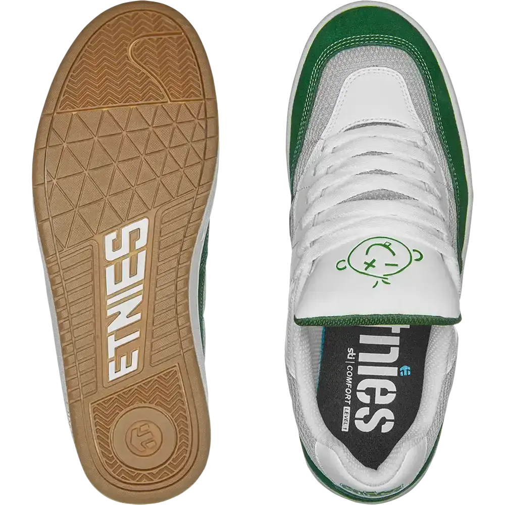 Etnies Men's Snake Green/White/Grey Shoes