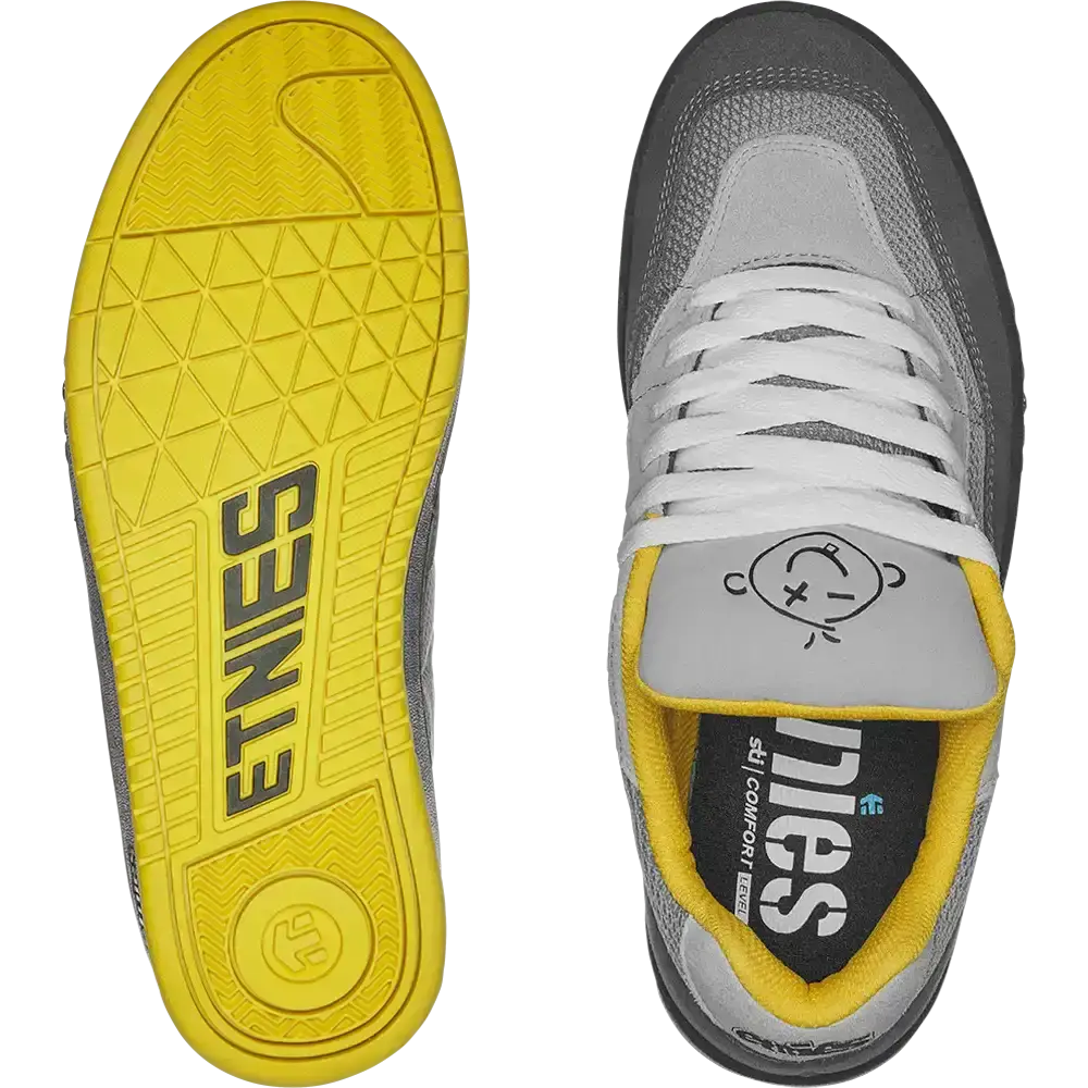Etnies Men's Snake Grey/Grey/Yellow Shoes