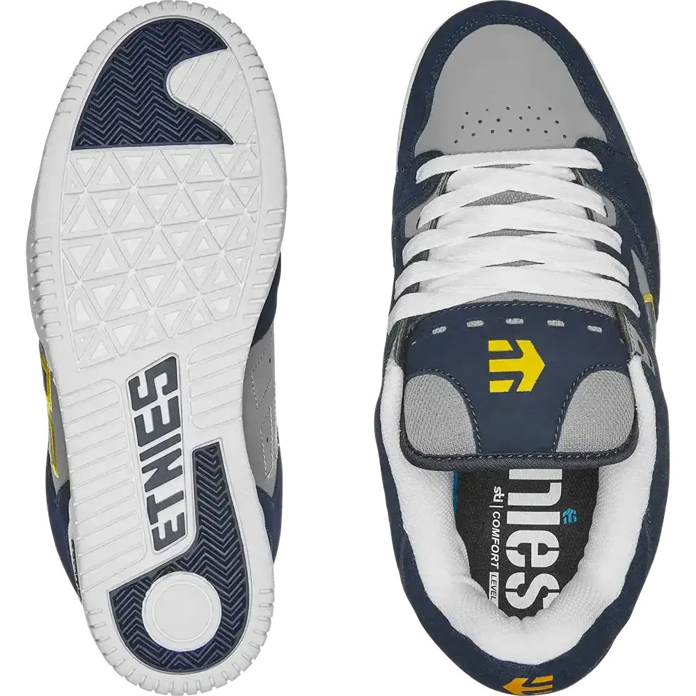 Etnies Men's Faze Navy/Grey/Yellow Shoes