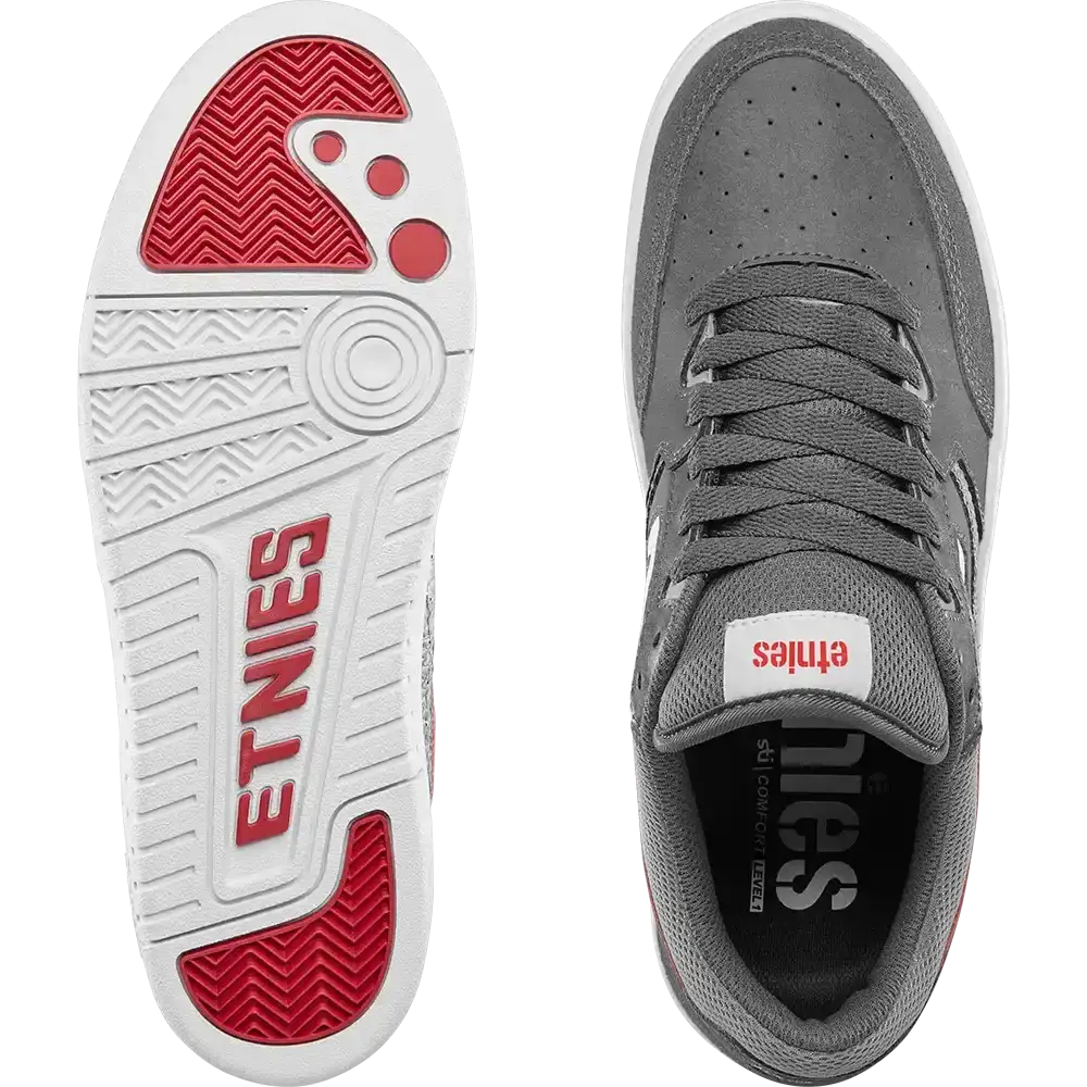 Etnies Men's Loot Grey/Light Grey/Red Shoes