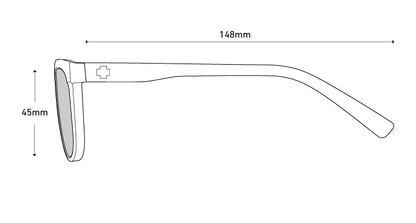 Spy Optics Women's Bewilder Translucent Light Gray Sunglasses