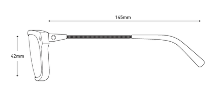 Spy Optics Eyeglass Frames Men's Hardwin Fusion 52 Black Brushed Bronze Eyeglasses