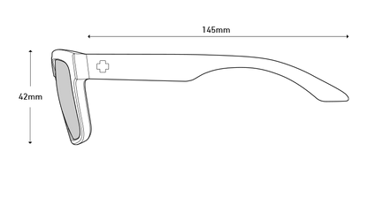 Spy Optics Men's Discord Black Matte Sunglasses