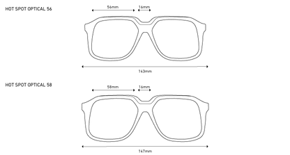 Spy Optics Eyeglass Frames Women's Hot Spot Optical 58 Translucent Honey Eyeglasses