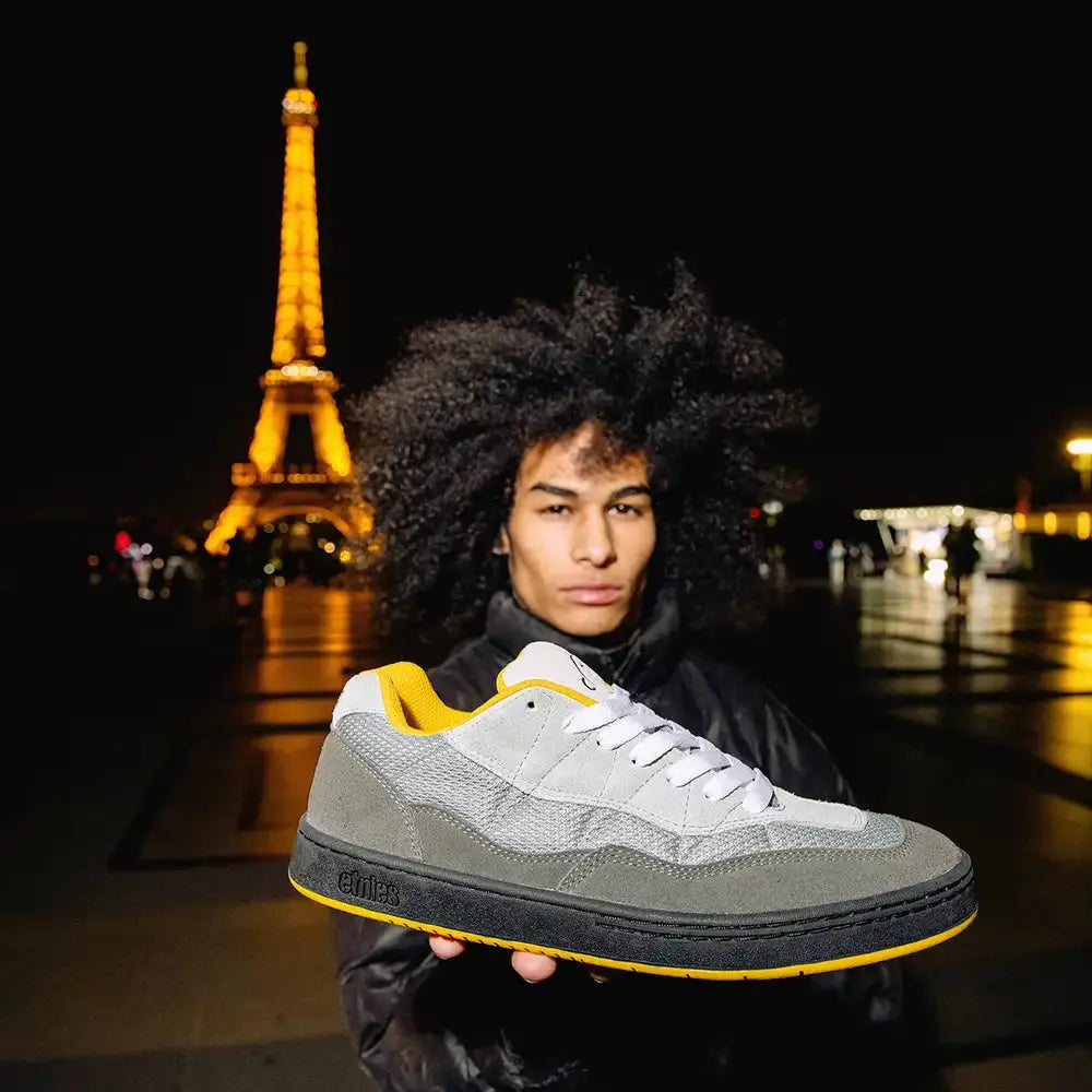 Etnies Men's Snake Grey/Grey/Yellow Shoes