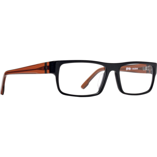 Spy Optics Eyeglass Frames Women's Vaughn 54 Matte Black Trans Sepia Eyeglasses