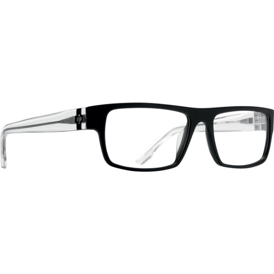 Spy Optics Eyeglass Frames Women's Vaughn 56 Matte Black Gloss Crystal Eyeglasses