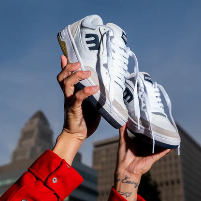 Etnies Mens Loot White Navy Shoes