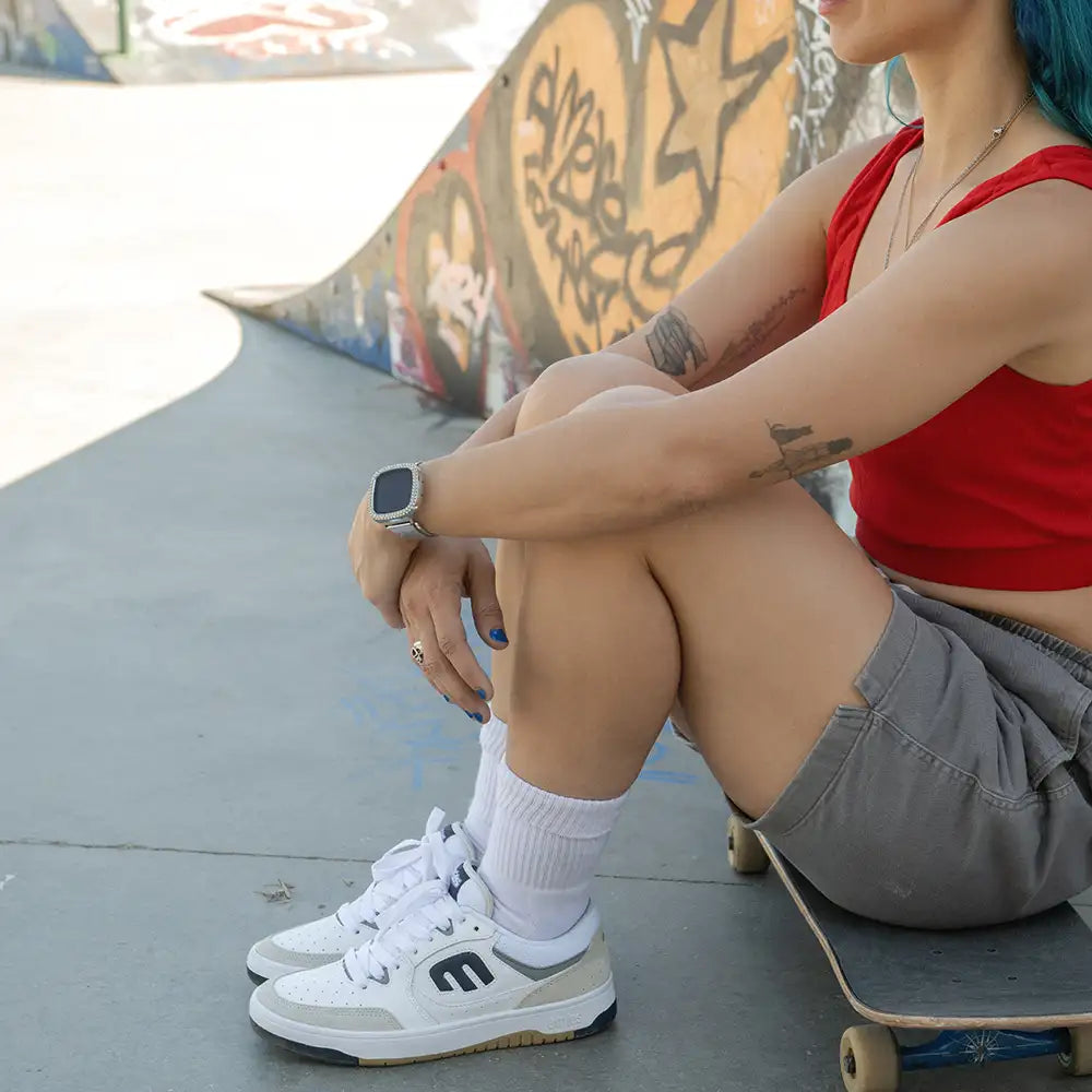 Etnies Mens Loot White Navy Shoes