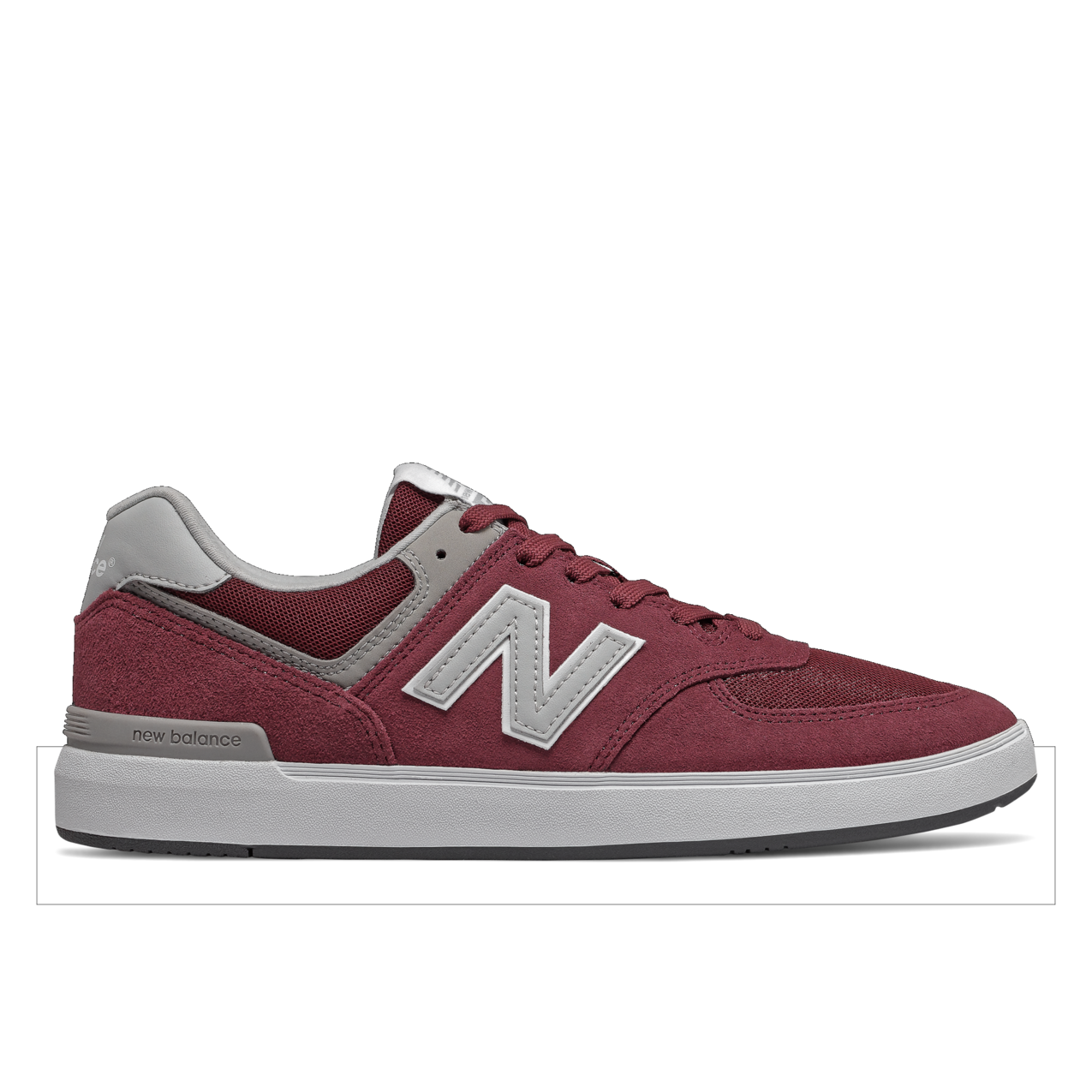 New Balance Numeric Men's All Coasts Am574 Burgundy Grey Shoes