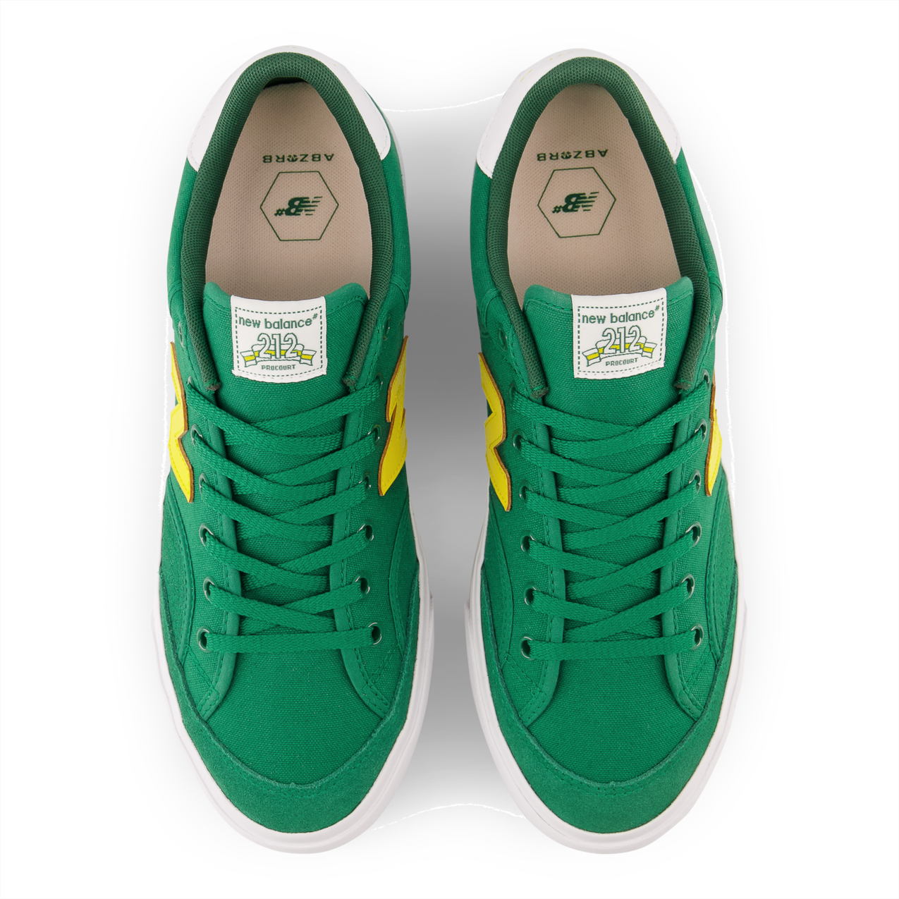 New Balance Numeric Men's 212 Pro Court Green Yellow Shoes