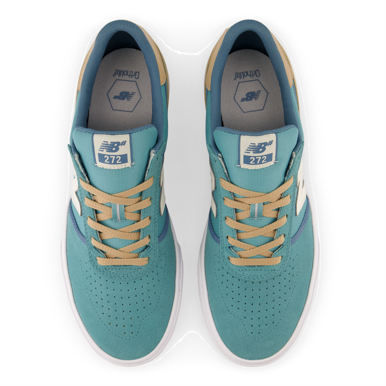 New Balance Numeric Men's 272 Blue Tan Shoes