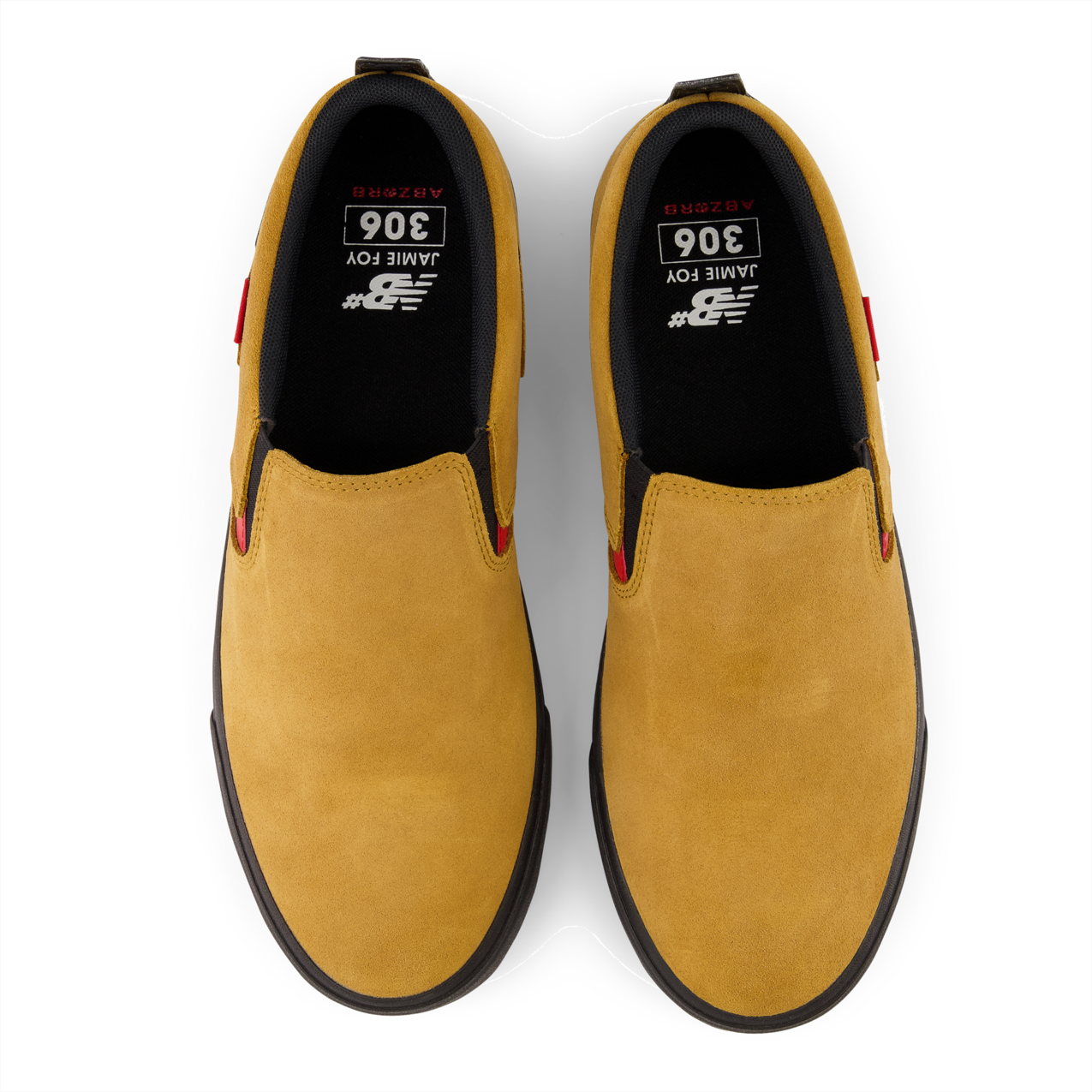 New Balance Numeric Men's Jamie Foy 306 Laceless Wheat Black Shoes