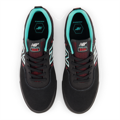 New Balance Numeric Men's Jamie Foy 306 Black Electric Red Shoes