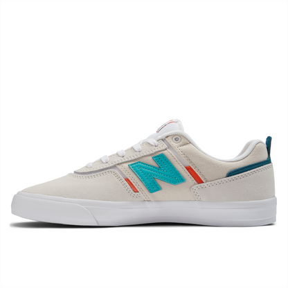 New Balance Numeric Men's Jamie Foy 306 White Teal Blue Shoes