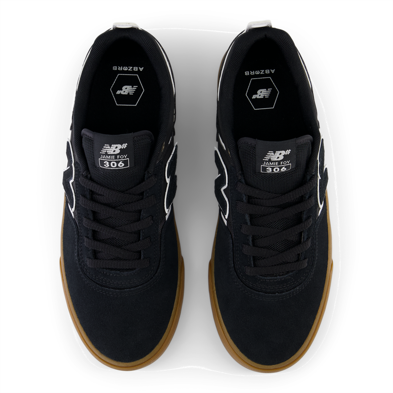 New Balance Numeric Men's Jamie Foy 306 Black White Zuc Shoes