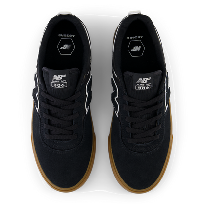 New Balance Numeric Men's Jamie Foy 306 Black White Zuc Shoes