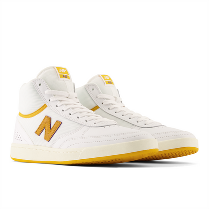 New Balance Numeric Men's 440 High White Yellow Shoes