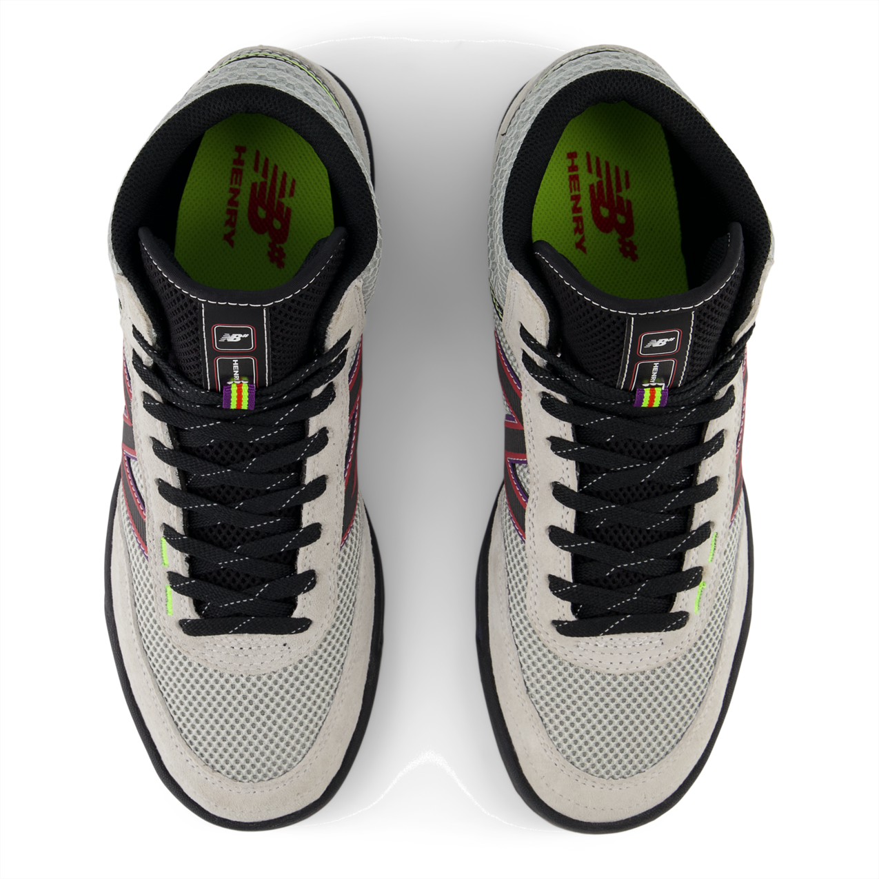 New Balance Numeric Men's Justin Henry 440 High V2 Grey Purple Shoes