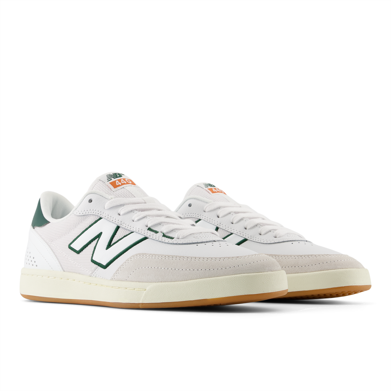 New Balance Numeric Men's 440 V2 White Forest Green Shoes