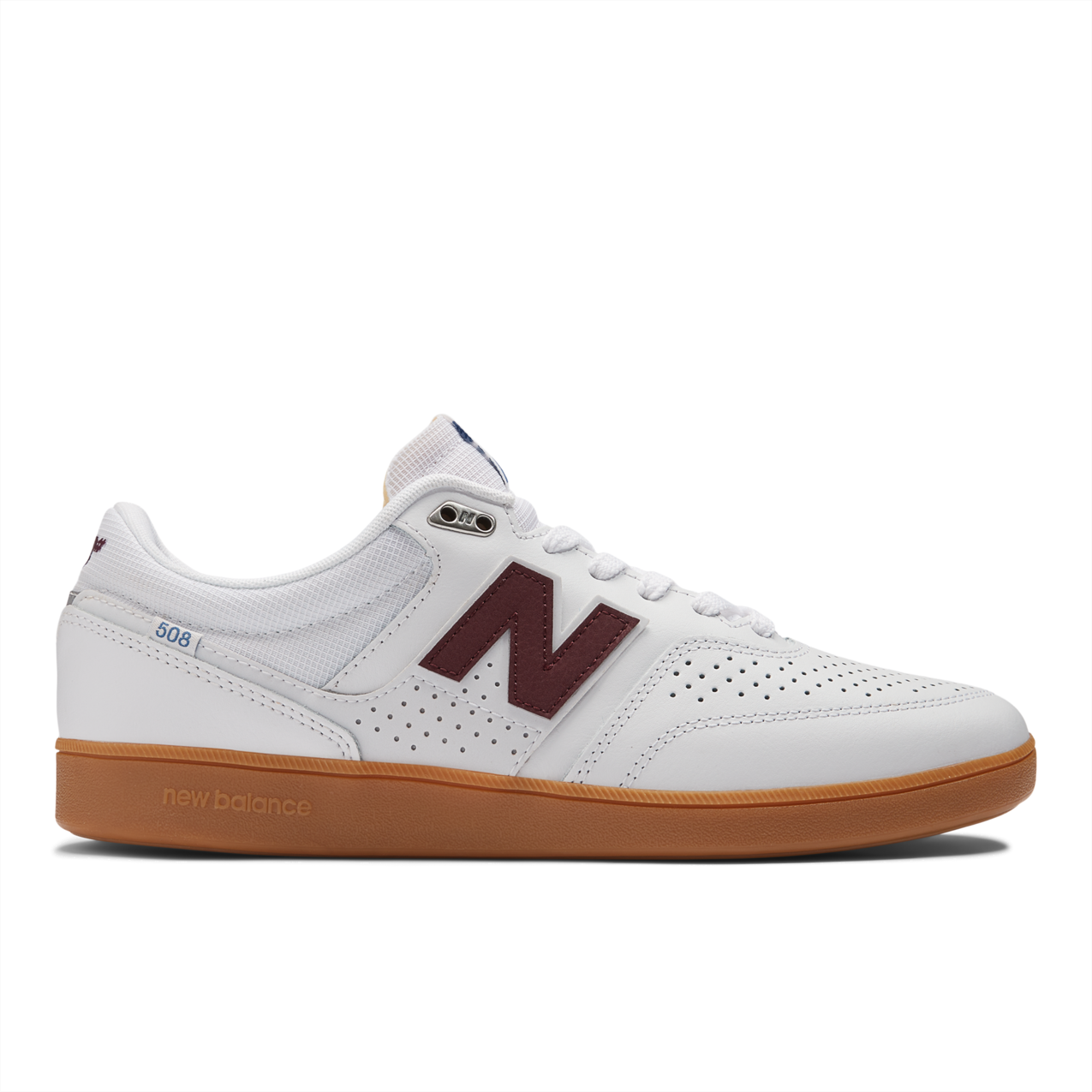 New Balance Numeric Men's Brandon Westgate 508 White Nb Burgundy Shoes