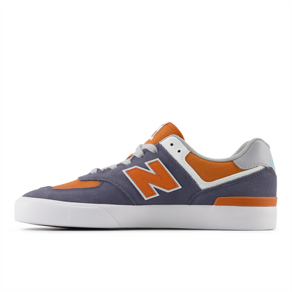 New Balance Numeric Men's 574 Vulc Dark Arctic Grey Infield Clay Shoes