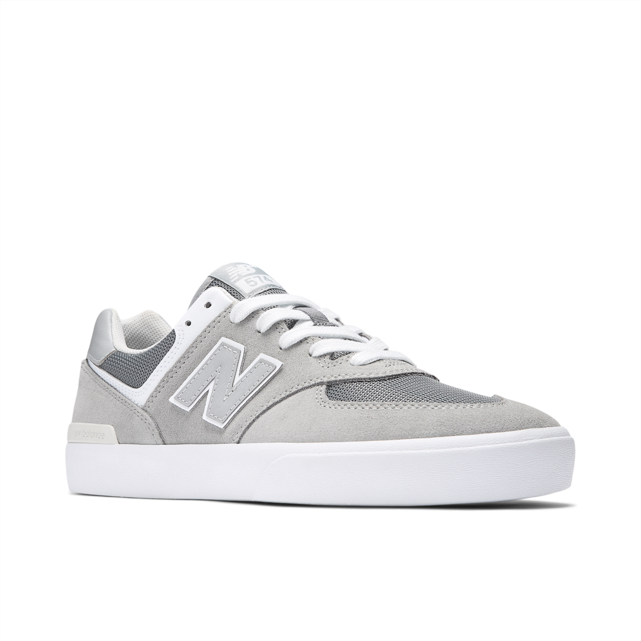 New Balance Numeric Men's 574 Vulc Grey White Shoes