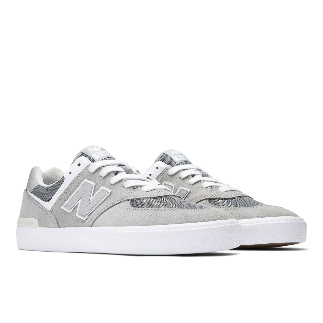 New Balance Numeric Men's 574 Vulc Grey White Shoes