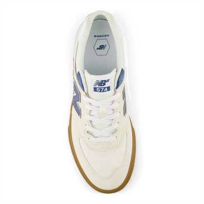 New Balance Numeric Men's 574 Vulc Sea Salt Dark Shoreline Blue Shoes