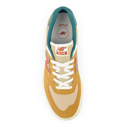 New Balance Numeric Men's 574 Vulc Tan Teal Shoes