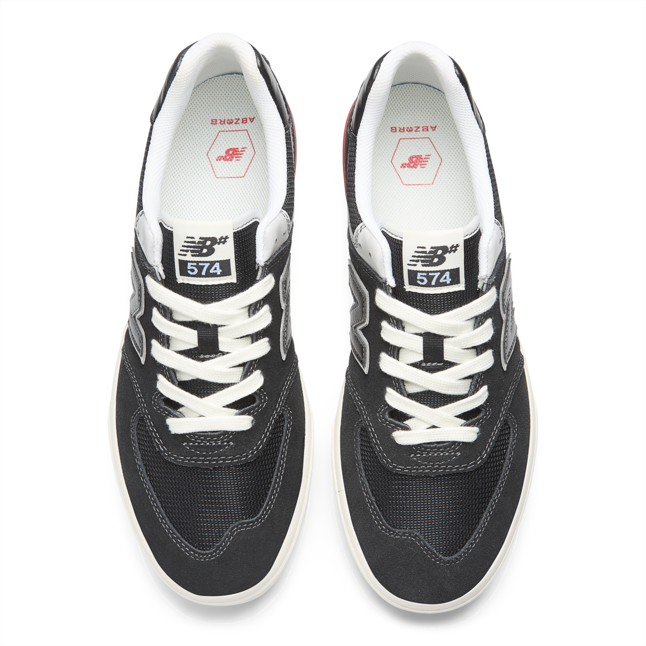 New Balance Numeric Men's 574 Vulc Black White Shoes