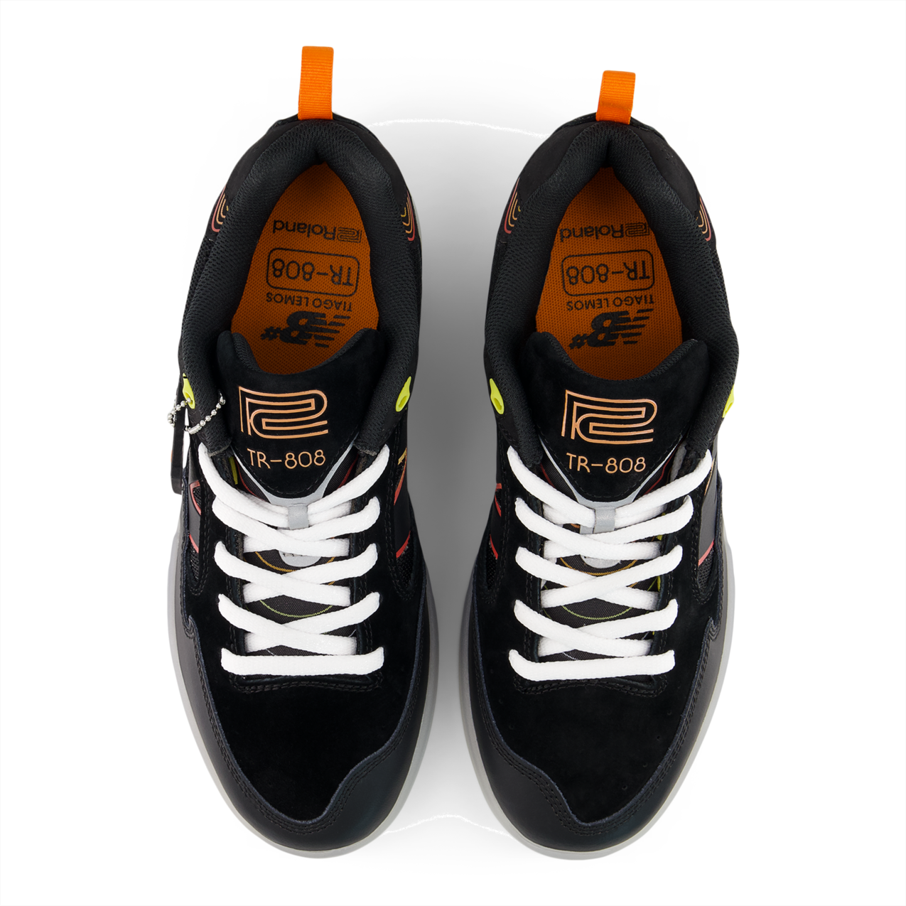 New Balance Numeric Men's Tiago Lemos 808 Lite Black Orange Shoes
