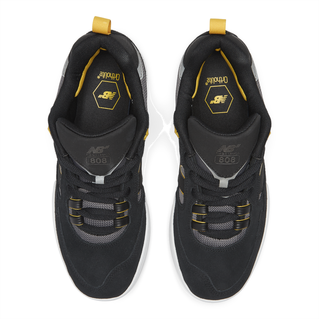 New Balance Numeric Men's Tiago Lemos 808 Black Yellow Shoes